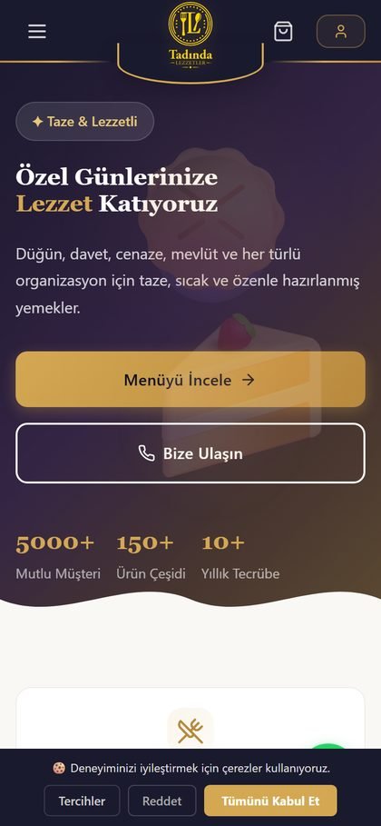 Tadında Lezzetler mobil görünümü